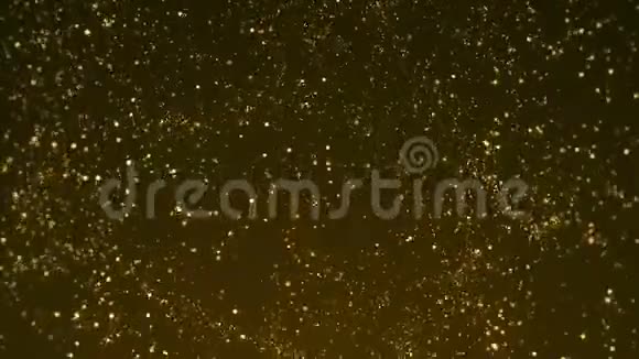 金色粒子在移动背景上循环视频的预览图