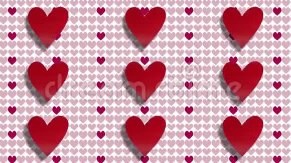 爱心情人节背景视频的预览图