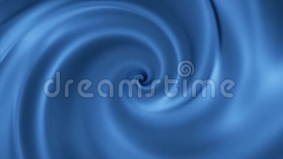 抽象背景与动画的蓝色旋转漏斗无缝循环无止境的旋转螺旋带催眠效果视频的预览图