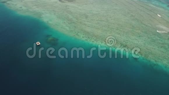 海洋中的海景珊瑚礁视频的预览图