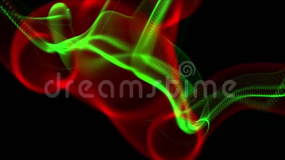 抽象流动丝绸烟雾背景网络分形艺术烟花背景视频的预览图