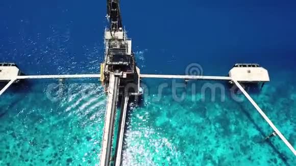 加勒比海盐港博内尔岛无人驾驶飞机顶部4KUHD视频的预览图