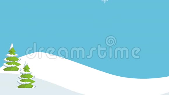 可爱雪人卡通高清动画视频的预览图