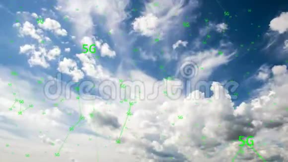 符号5g随云移动高速通信的概念视频的预览图
