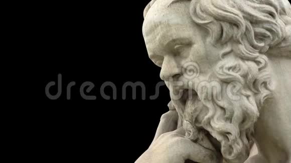 苏格拉底雕像的经典雕像视频的预览图