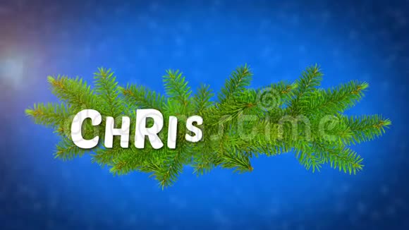 圣诞快乐动画标志圣诞节期间的理想画面视频的预览图