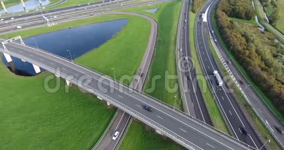 荷兰高速公路的空中射击视频的预览图