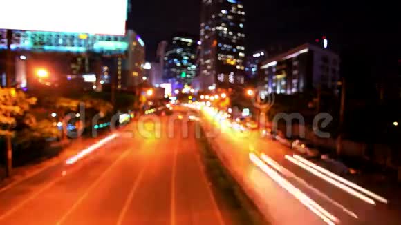 泰国曼谷的交通广告板视频的预览图