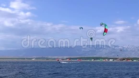 风筝冲浪极限运动视频的预览图