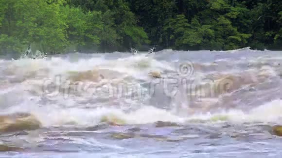 非洲热带河流的力量赤道几内亚视频的预览图