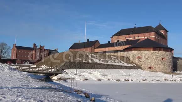 全景的古要塞监狱三月日芬兰哈梅林纳视频的预览图