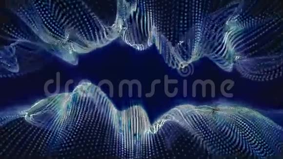 3D数字波线1条视频的预览图