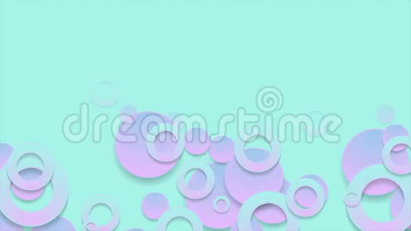 粉色蓝色抽象圆圈视频动画视频的预览图