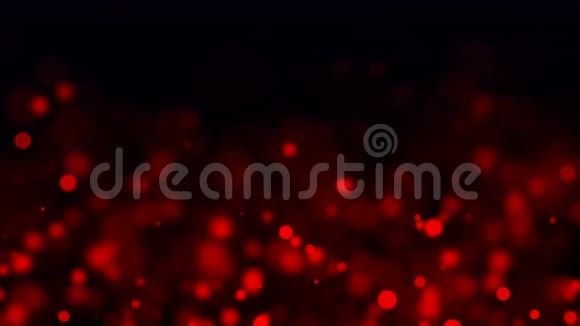 明亮的红色发光波浅场深计算机生成背景三维渲染背景视频的预览图