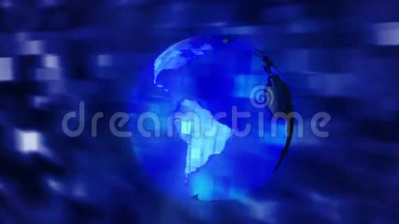蓝色地球的动画视频的预览图