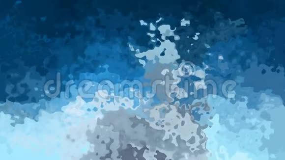 动画彩色背景无缝循环视频水彩画效果天空蓝色和灰色视频的预览图