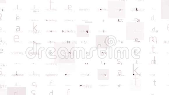 4k字母字符矩阵背景输入搜索字母大数据存储视频的预览图