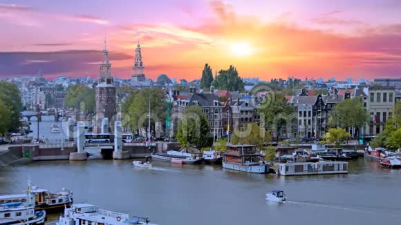 从荷兰阿姆斯特丹市起飞视频的预览图