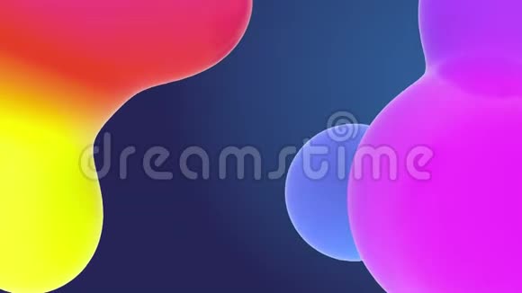 色彩斑斓的液体梯度抽象极简式构图视频的预览图