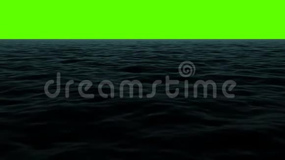 绿色屏幕上的暗海地平线视频的预览图