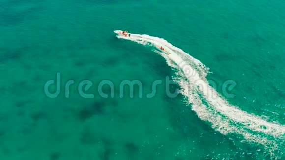 海滩度假胜地的海上景点菲律宾长滩岛视频的预览图