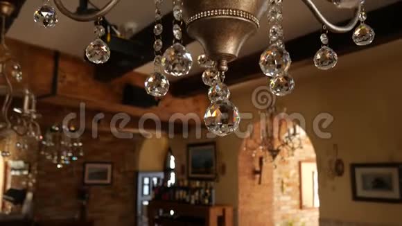 水晶吊灯餐厅室内设计视频的预览图