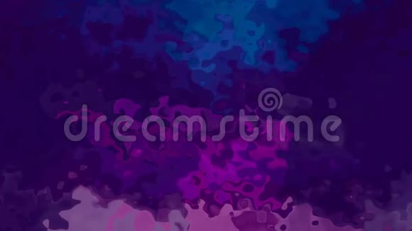 动画彩色背景无缝循环视频水彩效果深紫色紫外线和蓝色视频的预览图