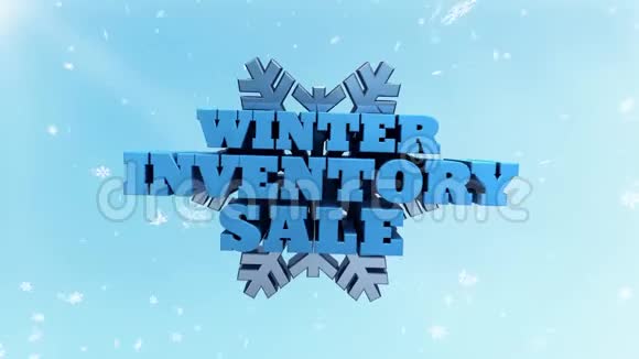 冬季库存销售营销和广告视频的预览图