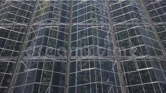 现代温室的空中景观视频的预览图