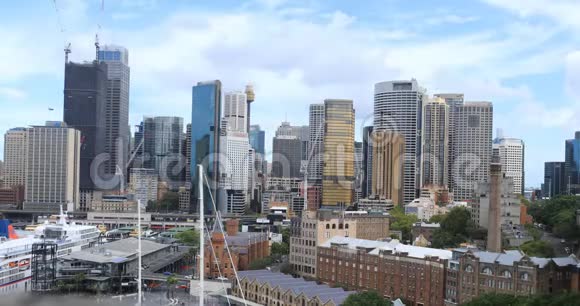 悉尼澳大利亚海港和天际线4K视频的预览图