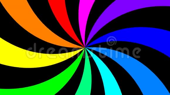 彩虹光谱旋流快速顺时针旋转无缝环视频的预览图