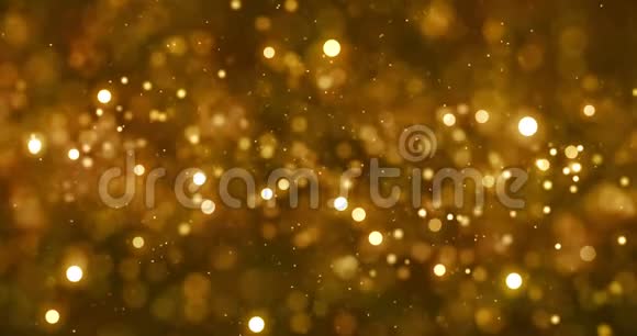 圣诞节的数字闪光闪耀着金色的粒子金色的背景上流淌着节日的圣诞快乐新年视频的预览图