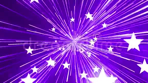 星星和线条紫色背景环视频的预览图