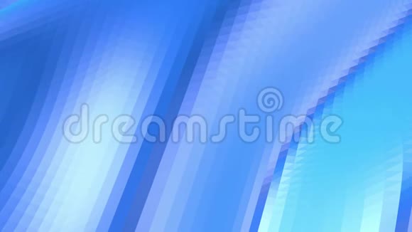 蓝色低聚变形表面作为优雅的背景蓝色多边形几何变形环境或脉动视频的预览图