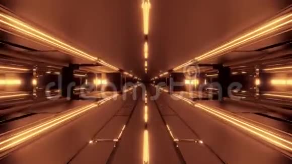 黑暗未来空间隧道走廊3渲染现场壁纸运动背景俱乐部视觉vj循环视频的预览图