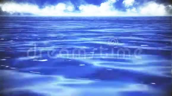 低飞于海洋水位背景视频的预览图