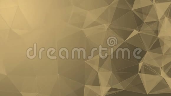 几何金色背景在折纸风格与梯度它看起来像沙漠循环动画抽象几何视频的预览图