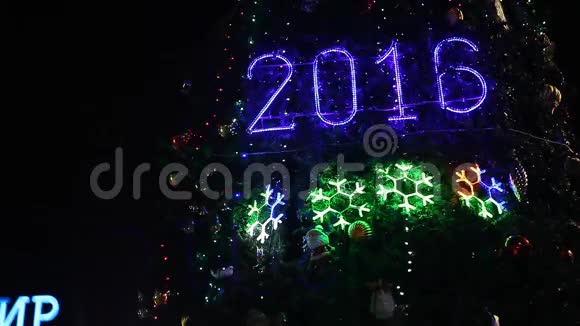 2016年用圣诞灯签名视频的预览图