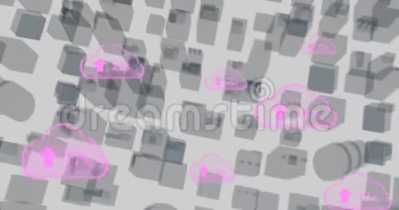 城市景观4K三维建筑制图视频的预览图