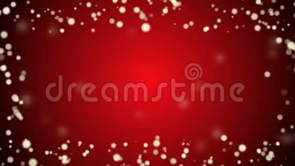 美丽的红色圣诞背景视频的预览图