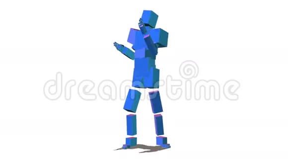 机器人舞蹈3D图形动画视频的预览图