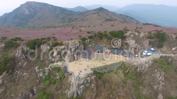 韩国大邱比苏尔山大觉寺春天视频的预览图