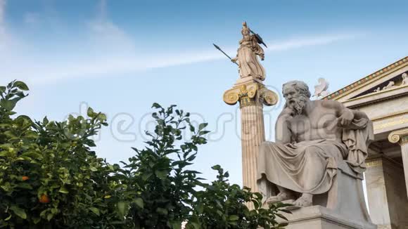 苏格拉底的古典雕像视频的预览图