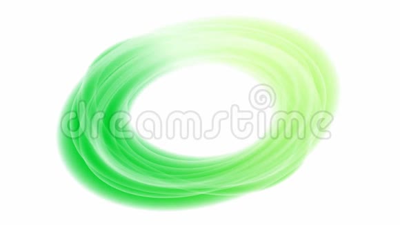 绿色的光环光绕着椭圆旋转视频的预览图