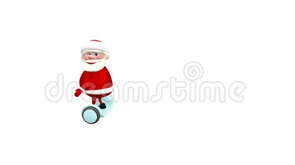 圣诞老人与红色铭文20183D动画视频的预览图