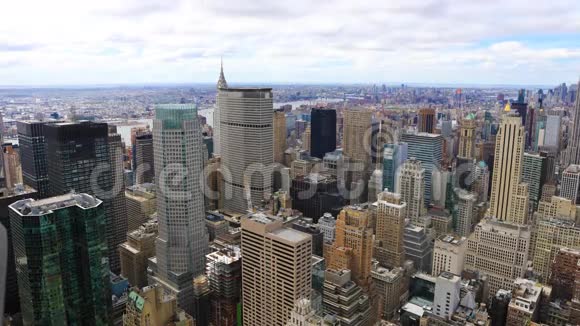纽约曼哈顿中城4K超高清空中延时天线视频的预览图