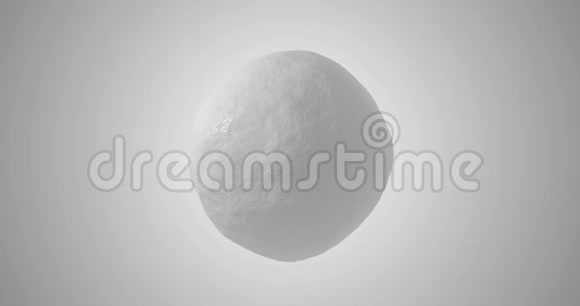 白色三维球形态与黑暗阴影在现代无缝循环动画4k背景视频视频的预览图