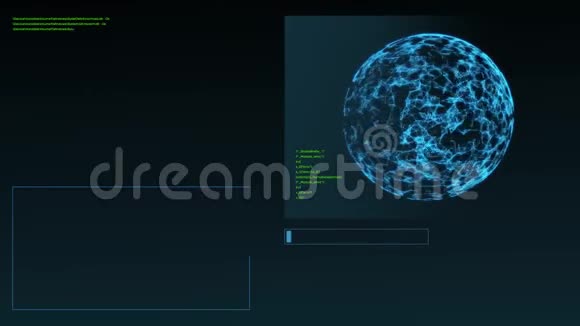 在虚拟空间中运行的计算机代码视频的预览图