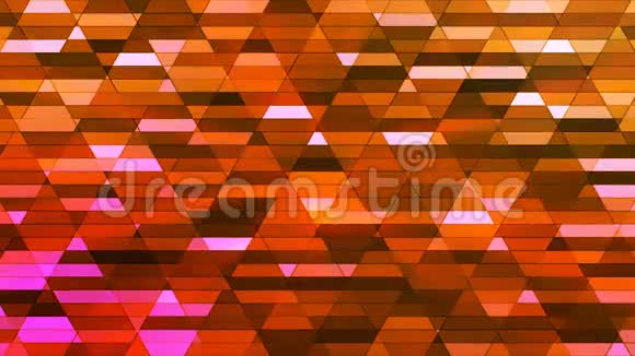 广播闪烁钻石高科技小棒橙色抽象循环4K视频的预览图