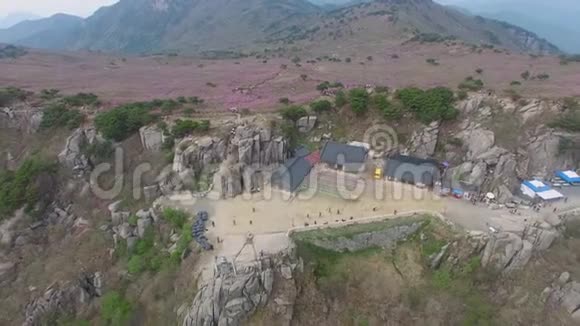 韩国大邱比苏尔山大觉寺春天视频的预览图